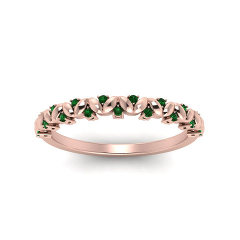 thin-emerald-vintage-wedding-band-in-rose-gold-FD123703BGEMGR-NL-RG-GS