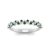 Load image into Gallery viewer, thin-emerald-vintage-wedding-band-in-white-gold-FD123703BGEMGR-NL-WG-GS
