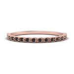 Load image into Gallery viewer, thin-floral-stacking-black-diamond-band-in-rose-gold-FD123085B2GBLACKANGLE3-NL-RG-GS.jpg
