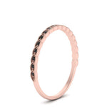 Load image into Gallery viewer, thin-floral-stacking-black-diamond-band-in-rose-gold-FD123085B2GBLACKANGLE3-NL-RG-GS.jpg
