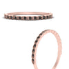 Load image into Gallery viewer, thin-floral-stacking-black-diamond-band-in-rose-gold-FD123085B2GBLACKANGLE3-NL-RG-GS.jpg