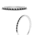 Load image into Gallery viewer, thin-floral-stacking-black-diamond-band-in-white-gold-FD123085B2GBLACKANGLE3-NL-WG-GS.jpg
