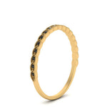 Load image into Gallery viewer, thin-floral-stacking-black-diamond-band-in-yellow-gold-FD123085B2GBLACKANGLE3-NL-YG-GS.jpg
