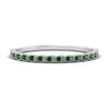 Load image into Gallery viewer, thin-floral-stacking-emerald-band-in-white-gold-FD123085B2GEMGRANGLE3-NL-WG-GS.jpg