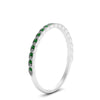 Load image into Gallery viewer, thin-floral-stacking-emerald-band-in-white-gold-FD123085B2GEMGRANGLE3-NL-WG-GS.jpg