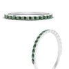 Load image into Gallery viewer, thin-floral-stacking-emerald-band-in-white-gold-FD123085B2GEMGRANGLE3-NL-WG-GS.jpg