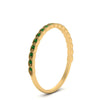 Load image into Gallery viewer, thin-floral-stacking-emerald-band-in-yellow-gold-FD123085B2GEMGRANGLE3-NL-YG-GS.jpg