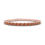 Load image into Gallery viewer, thin-floral-stacking-orange-sapphire-band-in-rose-gold-FD123085B2GSAORANGLE3-NL-RG-GS.jpg
