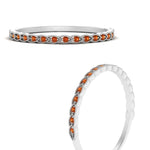 Load image into Gallery viewer, thin-floral-stacking-orange-sapphire-band-in-white-gold-FD123085B2GSAORANGLE3-NL-WG-GS.jpg
