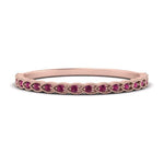 Load image into Gallery viewer, thin-floral-stacking-pink-sapphire-band-in-rose-gold-FD123085B2GSADRPIANGLE3-NL-RG-GS.jpg
