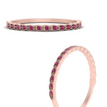 Load image into Gallery viewer, thin-floral-stacking-pink-sapphire-band-in-rose-gold-FD123085B2GSADRPIANGLE3-NL-RG-GS.jpg
