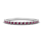 Load image into Gallery viewer, thin-floral-stacking-pink-sapphire-band-in-white-gold-FD123085B2GSADRPIANGLE3-NL-WG-GS.jpg
