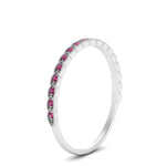 Load image into Gallery viewer, thin-floral-stacking-pink-sapphire-band-in-white-gold-FD123085B2GSADRPIANGLE3-NL-WG-GS.jpg
