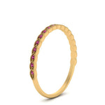 Load image into Gallery viewer, thin-floral-stacking-pink-sapphire-band-in-yellow-gold-FD123085B2GSADRPIANGLE3-NL-YG-GS.jpg
