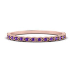Load image into Gallery viewer, thin-floral-stacking-purple-topaz-band-in-rose-gold-FD123085B2GVITOANGLE3-NL-RG-GS.jpg

