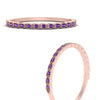 Load image into Gallery viewer, thin-floral-stacking-purple-topaz-band-in-rose-gold-FD123085B2GVITOANGLE3-NL-RG-GS.jpg