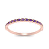 Load image into Gallery viewer, thin-floral-stacking-purple-topaz-band-in-rose-gold-FD123085B2GVITOANGLE3-NL-RG-GS.jpg
