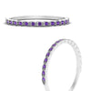 Load image into Gallery viewer, thin-floral-stacking-purple-topaz-band-in-white-gold-FD123085B2GVITOANGLE3-NL-WG-GS.jpg