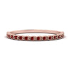 Load image into Gallery viewer, thin-floral-stacking-ruby-band-in-rose-gold-FD123085B2GRUDRANGLE3-NL-RG-GS.jpg