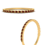 Load image into Gallery viewer, thin-floral-stacking-ruby-band-in-yellow-gold-FD123085B2GRUDRANGLE3-NL-YG-GS.jpg
