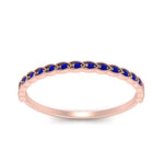 Load image into Gallery viewer, thin-floral-stacking-sapphire-band-in-rose-gold-FD123085B2GSABLANGLE3-NL-RG-GS.jpg
