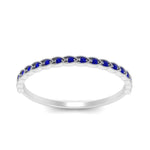 Load image into Gallery viewer, thin-floral-stacking-sapphire-band-in-white-gold-FD123085B2GSABLANGLE3-NL-WG-GS.jpg
