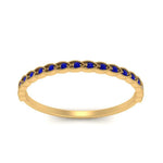 Load image into Gallery viewer, thin-floral-stacking-sapphire-band-in-yellow-gold-FD123085B2GSABLANGLE3-NL-YG-GS.jpg
