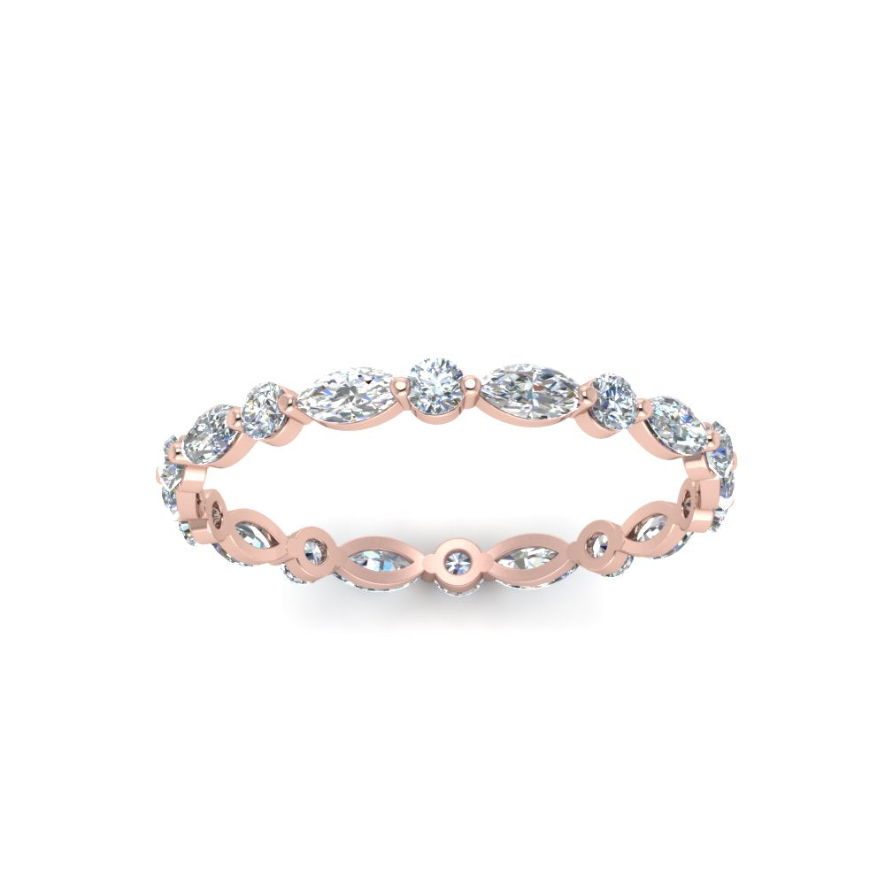 thin-marquise-and-round-eternity-wedding-band-in-rose-gold-FDEWB9403ANGLE5-NL-RG