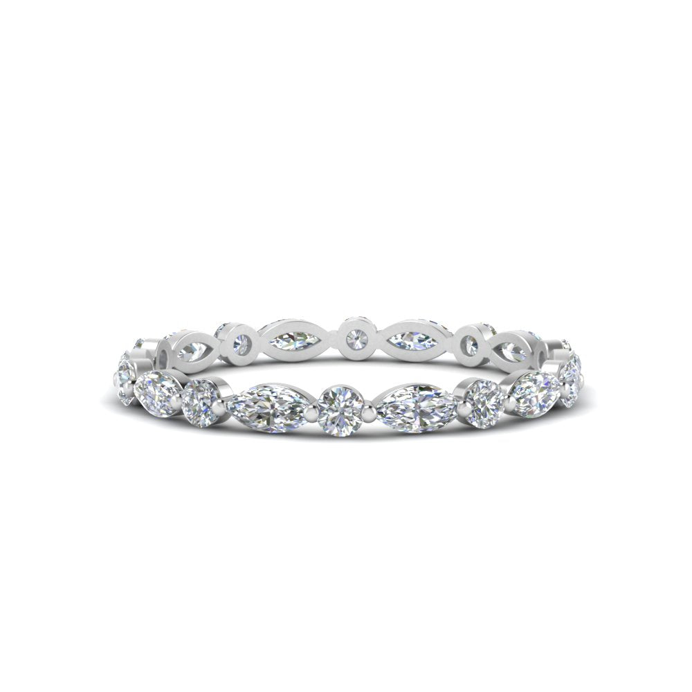 thin-marquise-and-round-eternity-wedding-band-in-white-gold-FDEWB9403-NL-WG
