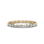 thin-marquise-and-round-eternity-wedding-band-in-yellow-gold-FDEWB9403-NL-YG