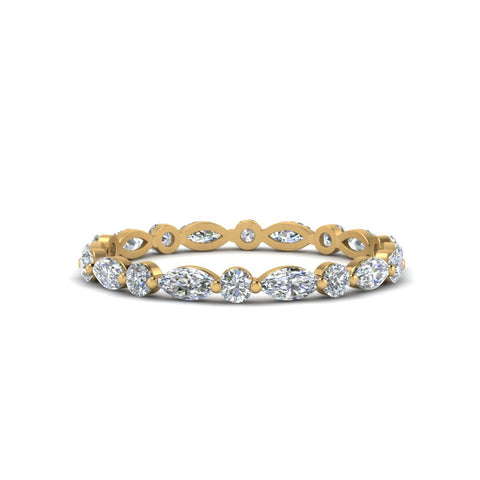 thin-marquise-and-round-eternity-wedding-band-in-yellow-gold-FDEWB9403-NL-YG