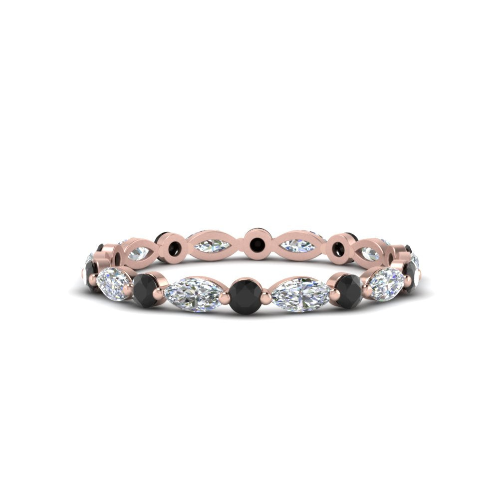 thin-marquise-and-round-eternity-wedding-band-with-black-diamond-in-rose-gold-FDEWB9403GBLACK-NL-RG