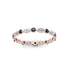 Load image into Gallery viewer, thin-marquise-and-round-eternity-wedding-band-with-black-diamond-in-rose-gold-FDEWB9403GBLACKANGLE5-NL-RG