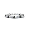 Load image into Gallery viewer, thin-marquise-and-round-eternity-wedding-band-with-black-diamond-in-white-gold-FDEWB9403GBLACK-NL-WG