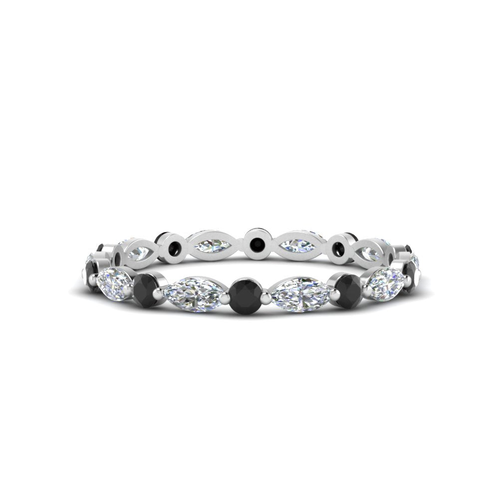 thin-marquise-and-round-eternity-wedding-band-with-black-diamond-in-white-gold-FDEWB9403GBLACK-NL-WG