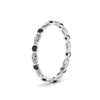 Load image into Gallery viewer, thin-marquise-and-round-eternity-wedding-band-with-black-diamond-in-white-gold-FDEWB9403GBLACKANGLE2-NL-WG