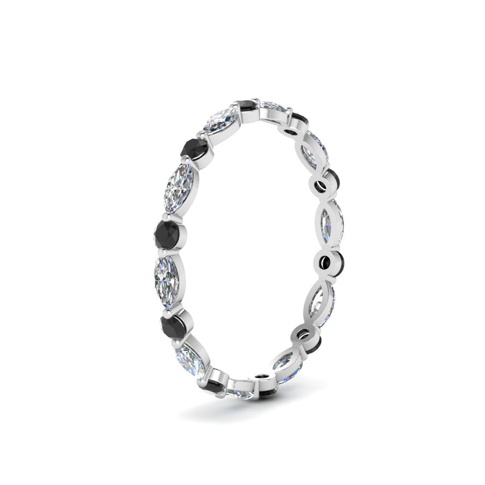 thin-marquise-and-round-eternity-wedding-band-with-black-diamond-in-white-gold-FDEWB9403GBLACKANGLE2-NL-WG