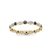 Load image into Gallery viewer, thin-marquise-and-round-eternity-wedding-band-with-black-diamond-in-yellow-gold-FDEWB9403GBLACKANGLE5-NL-YG