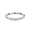 Load image into Gallery viewer, thin-marquise-and-round-eternity-wedding-band-with-blue-topaz-in-rose-gold-FDEWB9403GICBLTOANGLE5-NL-RG