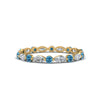 Load image into Gallery viewer, thin-marquise-and-round-eternity-wedding-band-with-blue-topaz-in-yellow-gold-FDEWB9403GICBLTO-NL-YG