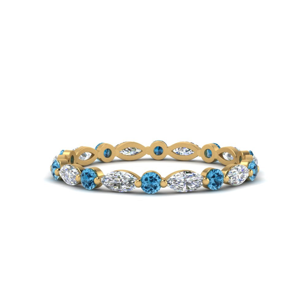 thin-marquise-and-round-eternity-wedding-band-with-blue-topaz-in-yellow-gold-FDEWB9403GICBLTO-NL-YG