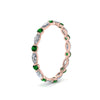 Load image into Gallery viewer, thin-marquise-and-round-eternity-wedding-band-with-emerald-in-rose-gold-FDEWB9403GEMGRANGLE2-NL-RG