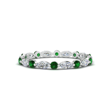 thin-marquise-and-round-eternity-wedding-band-in-white-gold-FDEWB9403-NL-WG