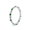 Load image into Gallery viewer, thin-marquise-and-round-eternity-wedding-band-with-emerald-in-white-gold-FDEWB9403GEMGRANGLE2-NL-WG