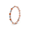 Load image into Gallery viewer, thin-marquise-and-round-eternity-wedding-band-with-orange-sapphire-in-rose-gold-FDEWB9403GSAORANGLE2-NL-RG