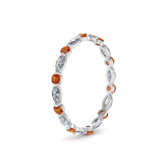 thin-marquise-and-round-eternity-wedding-band-with-orange-sapphire-in-white-gold-FDEWB9403GSAORANGLE2-NL-WG