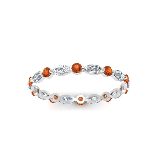 thin-marquise-and-round-eternity-wedding-band-with-orange-sapphire-in-white-gold-FDEWB9403GSAORANGLE5-NL-WG