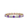 Load image into Gallery viewer, thin-marquise-and-round-eternity-wedding-band-with-orange-topaz-in-yellow-gold-FDEWB9403GVITO-NL-YG