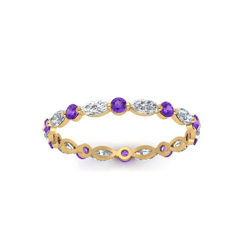 thin-marquise-and-round-eternity-wedding-band-with-orange-topaz-in-yellow-gold-FDEWB9403GVITOANGLE5-NL-YG