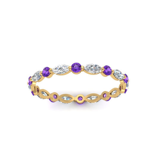 thin-marquise-and-round-eternity-wedding-band-with-orange-topaz-in-yellow-gold-FDEWB9403GVITOANGLE5-NL-YG